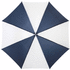 30" Karl-golfsateenvarjo puukahvalla, valkoinen, tummansininen lisäkuva 2